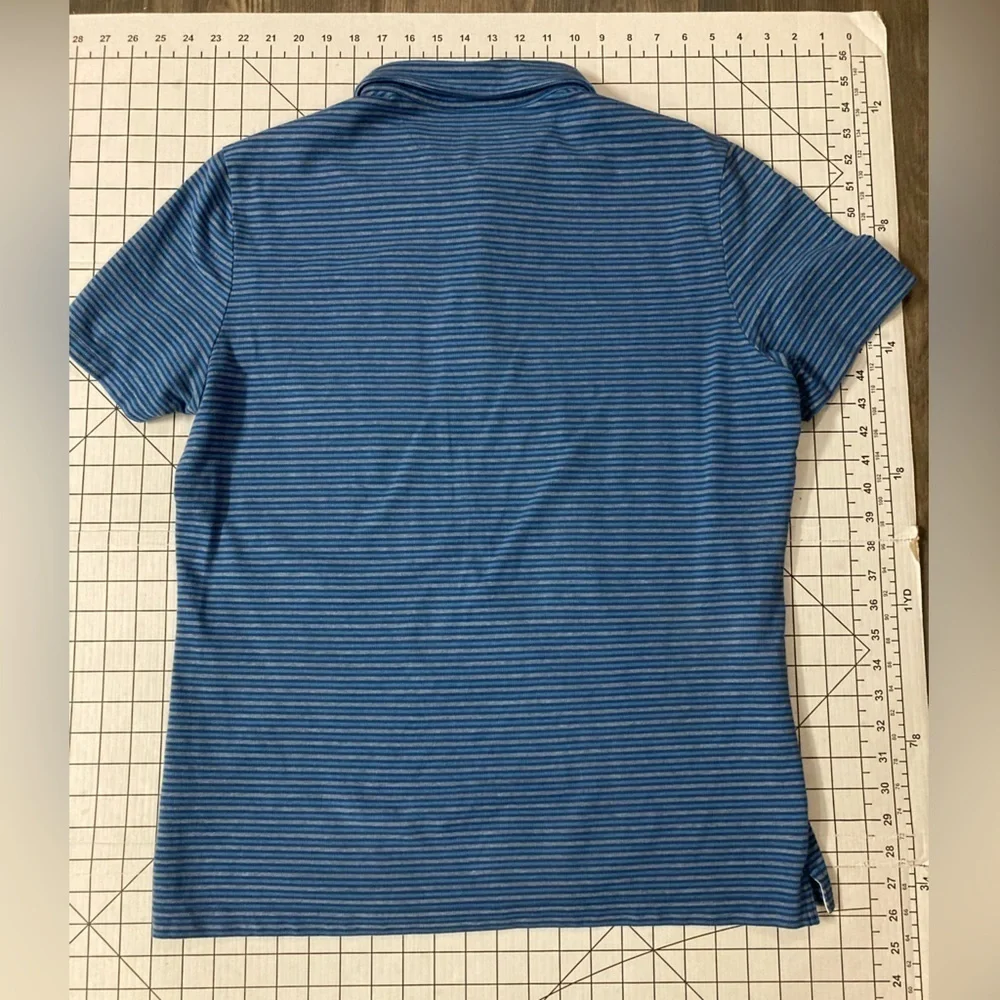 Banana Republic Men’s‎ Large Blue Standard Fit Performance Pique Polo Shirt
